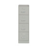 Four-Drawer Economy Vertical File, Letter-Size File Drawers, 15" x 22" x 52", Light Gray