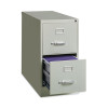 Two-Drawer Economy Vertical File, Letter-Size File Drawers, 15" x 26.5" x 28.37", Light Gray