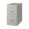 Two-Drawer Economy Vertical File, Letter-Size File Drawers, 15" x 26.5" x 28.37", Light Gray