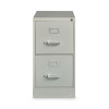 Two-Drawer Economy Vertical File, Letter-Size File Drawers, 15" x 26.5" x 28.37", Light Gray