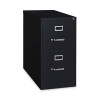 Two-Drawer Economy Vertical File, Letter-Size File Drawers, 15" x 26.5" x 28.37", Black