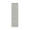 Four-Drawer Economy Vertical File, Letter-Size File Drawers, 15" x 26.5" x 52", Light Gray