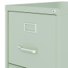 Two-Drawer Economy Vertical File, 2 Letter-Size File Drawers, Light Gray, 15" x 25" x 28.38"
