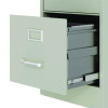 Two-Drawer Economy Vertical File, 2 Letter-Size File Drawers, Light Gray, 15" x 25" x 28.38"
