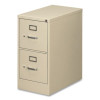 Two-Drawer Economy Vertical File, 2 Letter-Size File Drawers, Putty, 15" x 25" x 28.38"