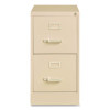 Two-Drawer Economy Vertical File, 2 Letter-Size File Drawers, Putty, 15" x 25" x 28.38"