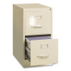 Two-Drawer Economy Vertical File, 2 Letter-Size File Drawers, Putty, 15" x 25" x 28.38"