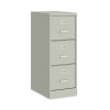 Three-Drawer Economy Vertical File, Letter-Size File Drawers, 15" x 22" x 40.19", Light Gray
