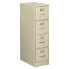 Economy Vertical File, 4 Letter-Size File Drawers, Putty, 15" X 25" X 52"