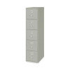 Five-Drawer Economy Vertical File, Letter-Size File Drawers, 15" x 26.5" x 61.37", Light Gray