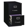 Two-Drawer Economy Vertical File, 2 Legal-Size File Drawers, Black, 18" x 25" x 28.38"