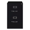Two-Drawer Economy Vertical File, 2 Legal-Size File Drawers, Black, 18" x 25" x 28.38"