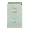 Two-Drawer Economy Vertical File, 2 Legal-Size File Drawers, Light Gray, 15" x 25" x 28.38"