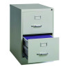 Two-Drawer Economy Vertical File, 2 Legal-Size File Drawers, Light Gray, 15" x 25" x 28.38"