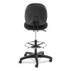 Alera Interval Series Swivel Task Stool, Supports Up To 275 Lb, 23.93" To 34.53" Seat Height, Black Fabric