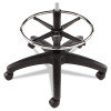 Alera Interval Series Swivel Task Stool, Supports 275 Lb, 23.93" To 34.53" Seat Height, Graphite Gray Seat/Back, Black Base