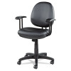 Alera Interval Series Swivel/Tilt Task Chair, Bonded Leather Seat/Back, Up To 275 Lb, 18.11" To 23.22" Seat Height, Black