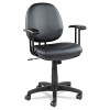 Alera Interval Series Swivel/Tilt Task Chair, Bonded Leather Seat/Back, Up To 275 Lb, 18.11" To 23.22" Seat Height, Black