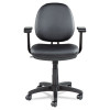 Alera Interval Series Swivel/Tilt Task Chair, Bonded Leather Seat/Back, Up To 275 Lb, 18.11" To 23.22" Seat Height, Black