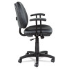 Alera Interval Series Swivel/Tilt Task Chair, Bonded Leather Seat/Back, Up To 275 Lb, 18.11" To 23.22" Seat Height, Black