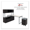 Alera Open Office Desk Series Low File Cabinet Credenza, 2-Drawer: Pencil/File,Legal/Letter,1 Shelf,Espresso,29.5x19.13x22.88