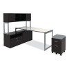 Alera Open Office Desk Series Low Storage Cabinet Credenza, Woodgrain Laminate, 29.5w x 19.13d x 22.78h, Espresso