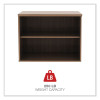 Alera Open Office Desk Series Low Storage Cabinet Credenza, Woodgrain Laminate, 29.5w x 19.13d x 22.78h, Modern Walnut