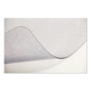 Non-Studded Chair Mat For Hard Floors, Rectangular With Lip, Straight Edges, 36" x 48", Clear