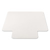 Non-Studded Chair Mat For Hard Floors, Rectangular With Lip, Straight Edges, 36" x 48", Clear