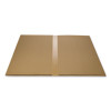 Studded Chair Mat For Flat To Low Pile Carpeted Floors, Rectangular With Wide Lip, Beveled Edges, 45" x 53", Clear
