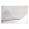 Studded Chair Mat For Flat To Low Pile Carpeted Floors, Rectangular With Wide Lip, Beveled Edges, 45" x 53", Clear