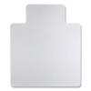 Non-Studded Chair Mat For Hard Floors, Rectangular With Wide Lip, Straight Edges, 45" x 53", Clear