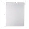 Studded Chair Mat For Flat To Low Pile Carpeted Floors, Rectangular, Beveled Edges, 46" x 60", Clear