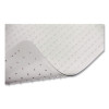 Studded Chair Mat For Flat To Low Pile Carpeted Floors, Rectangular, Beveled Edges, 46" x 60", Clear