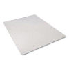Non-Studded Chair Mat For Hard Floors, Rectangular, Straight Edges, 46" x 60", Clear
