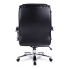 Alera Maxxis Series Big/Tall Bonded Leather Chair, Supports 500 Lb, 19.7" To 25" Seat Height, Black Seat/Back, Chrome Base