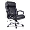 Alera Maxxis Series Big/Tall Bonded Leather Chair, Supports 500 Lb, 19.7" To 25" Seat Height, Black Seat/Back, Chrome Base