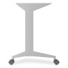 Alera Modern Teacher Series Pedestal Desk, Left-Side Pedestal: Box/Box/File, 60" x 24" x 28.75", Charcoal Woodgrain/Gray