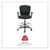 Alera Mota Series Big And Tall Stool, Supports Up To 450 Lb, 28.74" To 32.67" Seat Height, Black