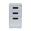 File Pedestal, Left Or Right, 3-Drawers: Box/Box/File, Legal/Letter, Light Gray, 14.96" X 19.29" X 27.75"