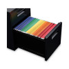 File Pedestal, Left Or Right, 2-Drawers: Box/File, Legal/Letter, Black, 14.96" X 19.29" X 21.65"
