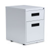 File Pedestal, Left Or Right, 2-Drawers: Box/File, Legal/Letter, Light Gray, 14.96" X 19.29" X 21.65"