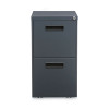 File Pedestal, Left Or Right, 2 Legal/Letter-Size File Drawers, Charcoal, 14.96" X 19.29" X 27.75"