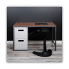 File Pedestal, Left Or Right, 2 Legal/Letter-Size File Drawers, Light Gray, 14.96" X 19.29" X 27.75"