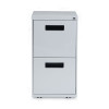 File Pedestal, Left Or Right, 2 Legal/Letter-Size File Drawers, Light Gray, 14.96" X 19.29" X 27.75"