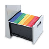 File Pedestal, Left Or Right, 2 Legal/Letter-Size File Drawers, Light Gray, 14.96" X 19.29" X 27.75"