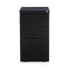 File Pedestal With Full-Length Pull, Left Or Right, 3-Drawers: Box/Box/File, Legal/Letter, Black, 14.96" X 19.29" X 27.75"