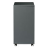 File Pedestal With Full-Length Pull, Left Or Right, 3-Drawers: Box/Box/File, Legal/Letter, Charcoal, 14.96" X 19.29" X 27.75"