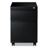 File Pedestal With Full-Length Pull, Left Or Right, 2-Drawers: Box/File, Legal/Letter, Black, 14.96" X 19.29" X 21.65"