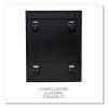 File Pedestal With Full-Length Pull, Left Or Right, 2-Drawers: Box/File, Legal/Letter, Black, 14.96" X 19.29" X 21.65"